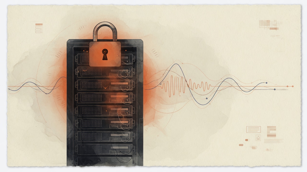 Server privato sicuro e forma d’onda, aScribe self-hosted