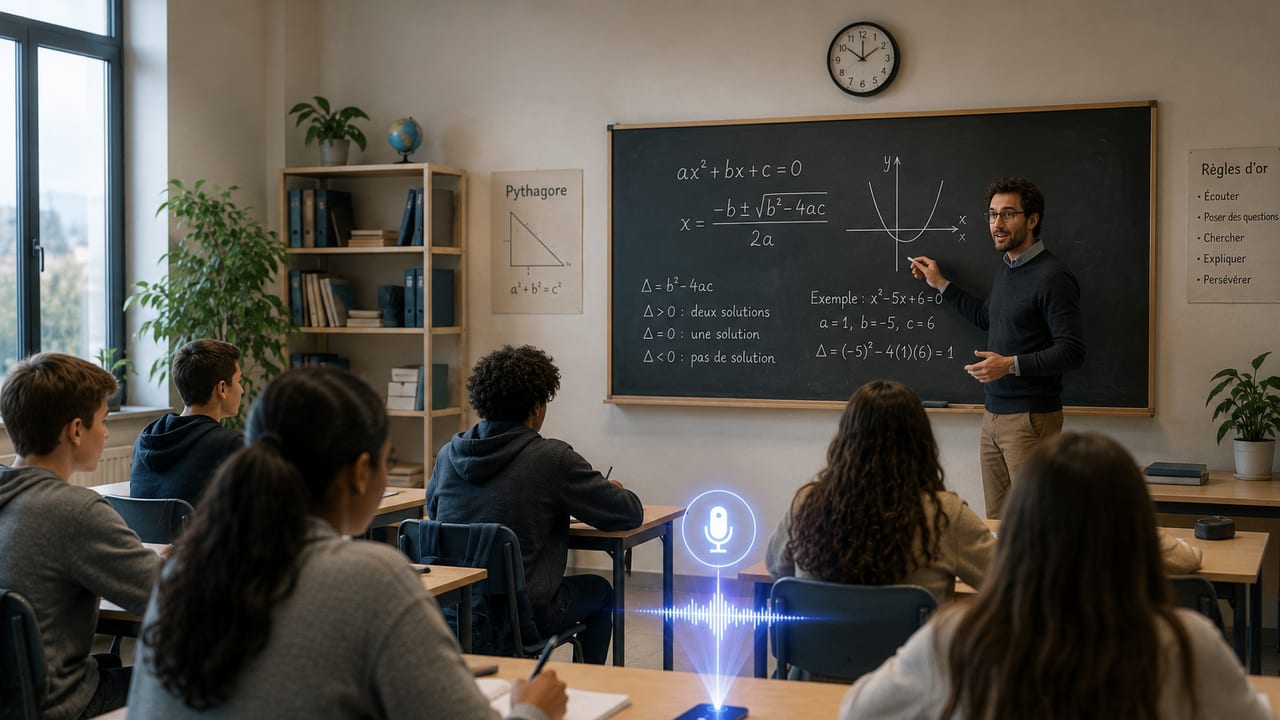 Illustration d'un atelier avec tableau